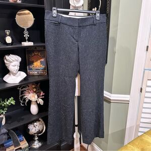 Loft Dark Gray Tweed  Marisa Trousers Size 4P